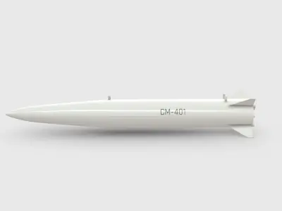 CM-401 Chinese Anti-Ship Ballistic Missile Optimized Low-poly 3D model