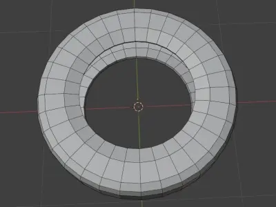 Low-poly tire Free low-poly 3D model