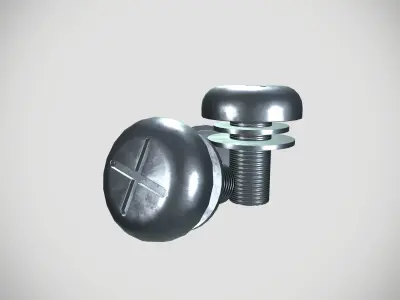 Screw Low-poly 3D model buy