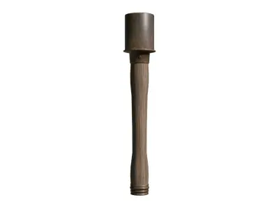 Stielhandgranate Low-poly 3D model