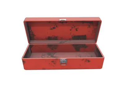 Old Metal Box Low-poly PBR Free low-poly 3D model