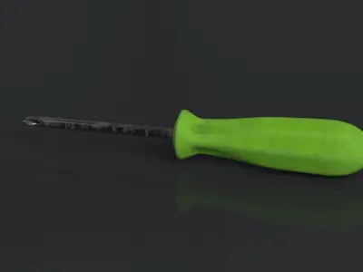 Screwdrivers two Low-poly 3D model
