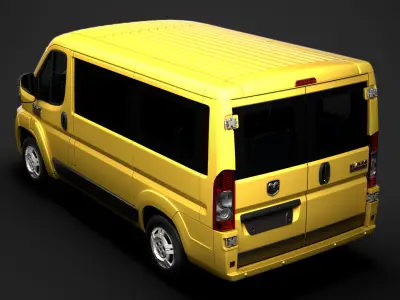 Ram Promaster Window Van 1500 LR 118WB 2020 3D model