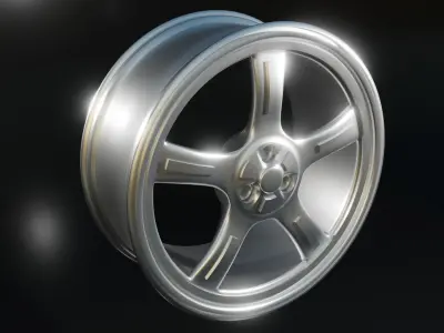 CAR RIM 3D model 5