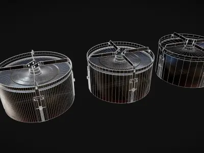 British WW2 Mk5 Anti-Tank Mine  3D model
