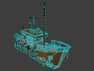 Special Boat  Free low-poly 3D model