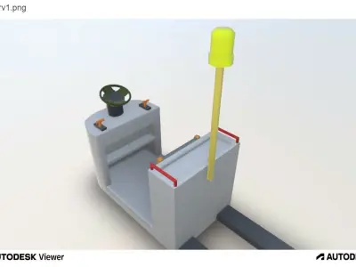 Rideon Tugger for warehouse and factories Low-poly 3D model