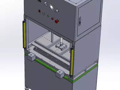 LCD TV screen laminating machine 3D model