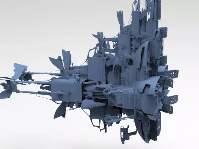 Star Wars inspired Racer Jet  3D model