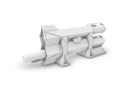 Missile Launcher -Anti-Ship Low-poly 3D model