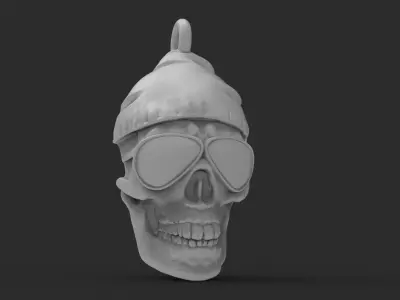 Skull pendant 3D print model