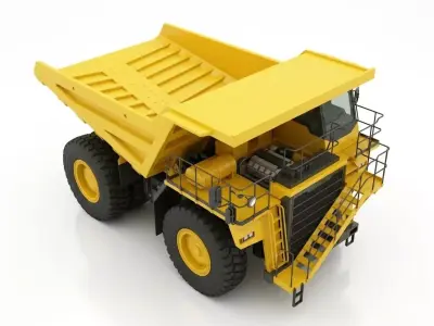 Ultra Scale Mining Haul Truck Low-poly 3D model