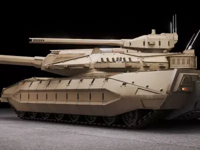 B651 Titan Low-poly 3D model