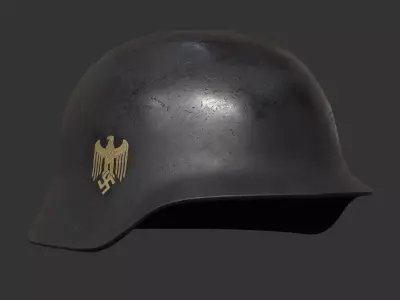 WW2 German Helmet Stahlhelm - Military Helmet Low-poly 3D model