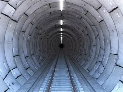 Railway Tunnel 3D model