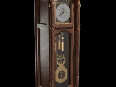 Grandfather Clock - High Fidelity 3D model