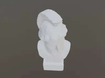 ancient Greek marble head statue 3D print model