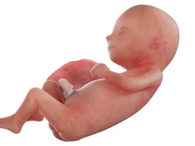 Fetus Week 15 Animated 3D model