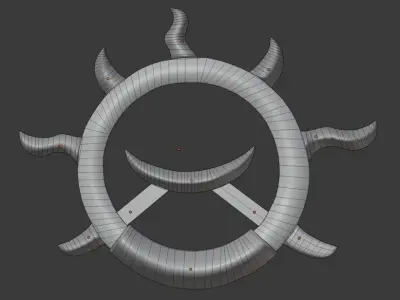  wheel of wind and fire 3D model