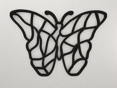 Butterfly Wall Decoration WARAJ24 3D print model