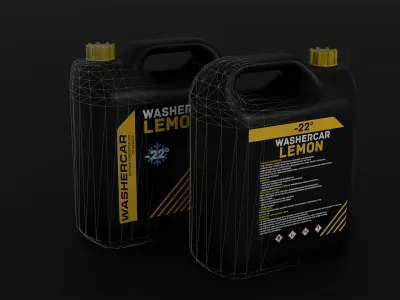 Washer fluid Low-poly 3D model