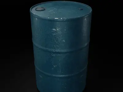 Low Poly And High Poly Barrel Pack Low-poly 3D model