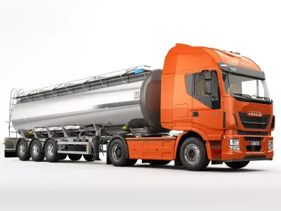 Iveco Stralis HI-WAY Tanker 3D model