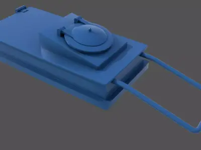 WW2 naval hatch - Commercial license - 1-200 scale 3D print model