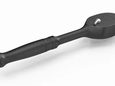 Extra Long Handle Flex Head Ratchet TLLF72 Low-poly 3D model purchase