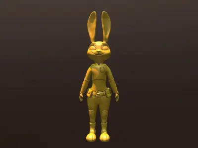 rubbit - S bunny police officer 3D model
