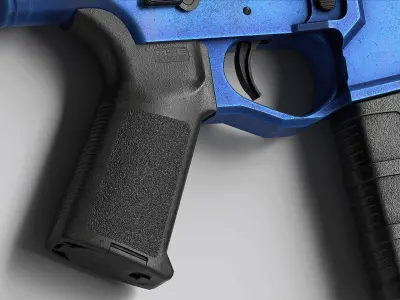Magpul MOE Grip Low-poly 3D model