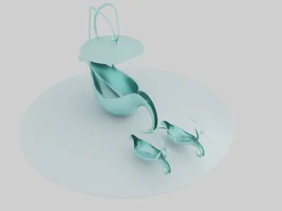 Fantasy Boat 3D model