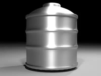 Steel Water Tank 3 3D model