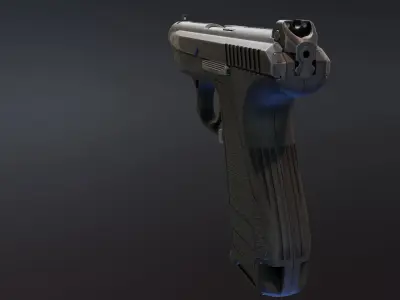 GSh 18 Pistol Low-poly 3D model