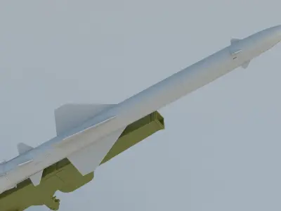 S-75 Dvina SA-2 Guideline S-75 Desna V-750 3D model