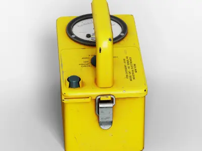 Radiation Meter Low-poly 3D model