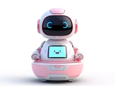 Cute Hover Bot 3D Model v3 Low-poly 3D model
