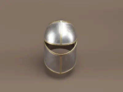 Medieval Knight Helmet 3D Model 3D model