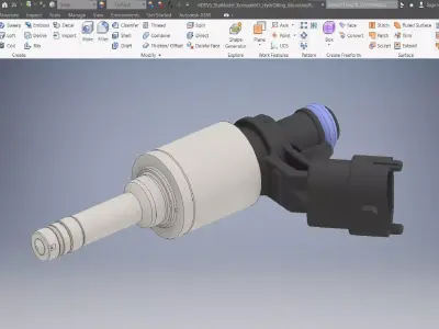 Fuel Injector 3D Model 3D model