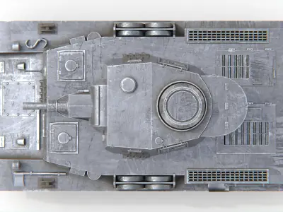Panzer IV Panzer 4 Medium Tank WWII German Tank Short Barrel 3D model