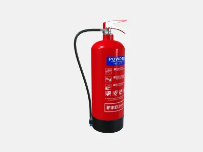 Dry Powder Fire Extinguisher 3D model