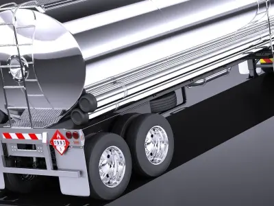 Volvo FH16 Globtrotter Tanker 2013-2015 VRAY 3D model