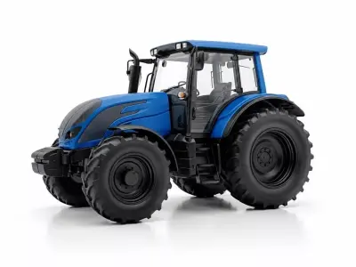 Modern Blue Agricultural Tractor 3D model