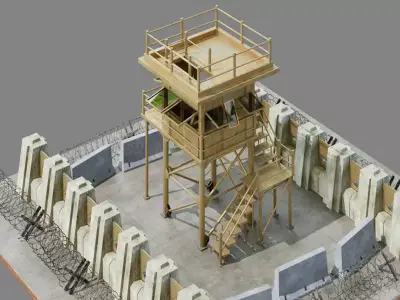 Military Pos Free 3D model