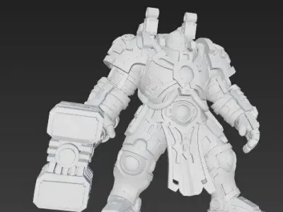 3D Printable Iron Oath Thunderstrike Heavy Battle Armor  3D model