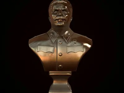 Stalin bust of mao tse tung Low-poly 3D model