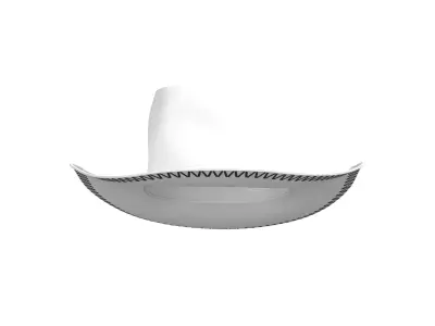3D Cowboy Hat  Low-poly 3D model