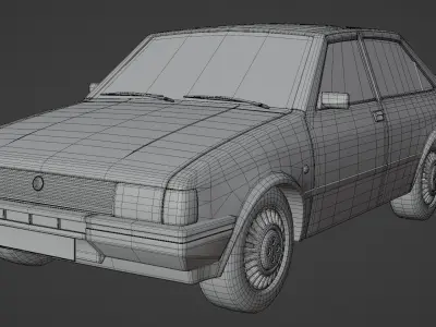 alfa Romeo Low-poly 3D model