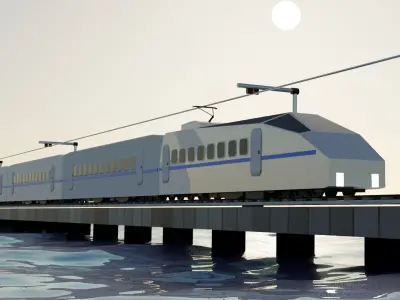 BULLET TRAIN 3D model purchase