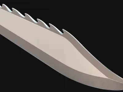 Hunting knife 3D model get